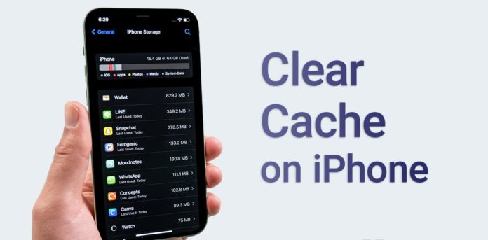 how to clear cache on iphone